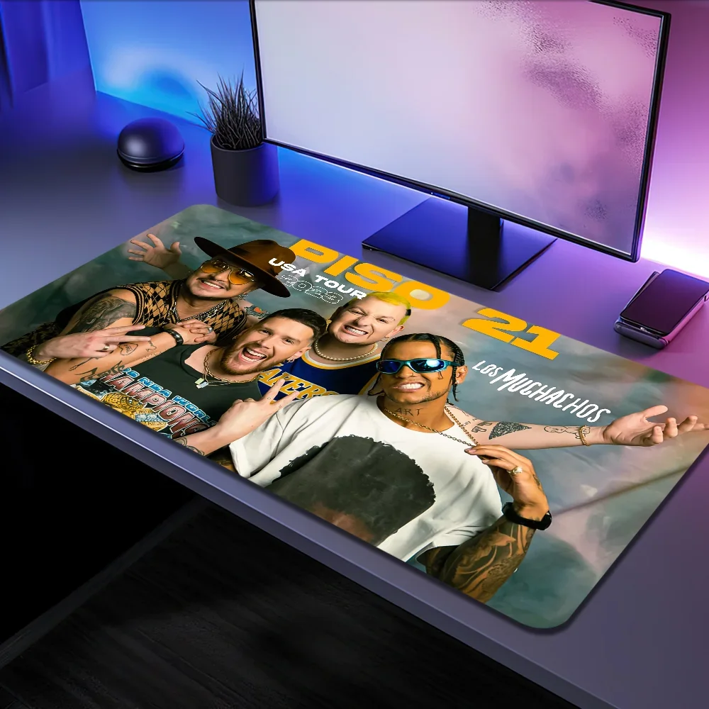Band P-Piso 21 LOS MUCHACHOS S Mousepad Keyboard Mats Office Large Mouse Mat Computer Game Big Anti-slip Rubber PC Mice Mat 2
