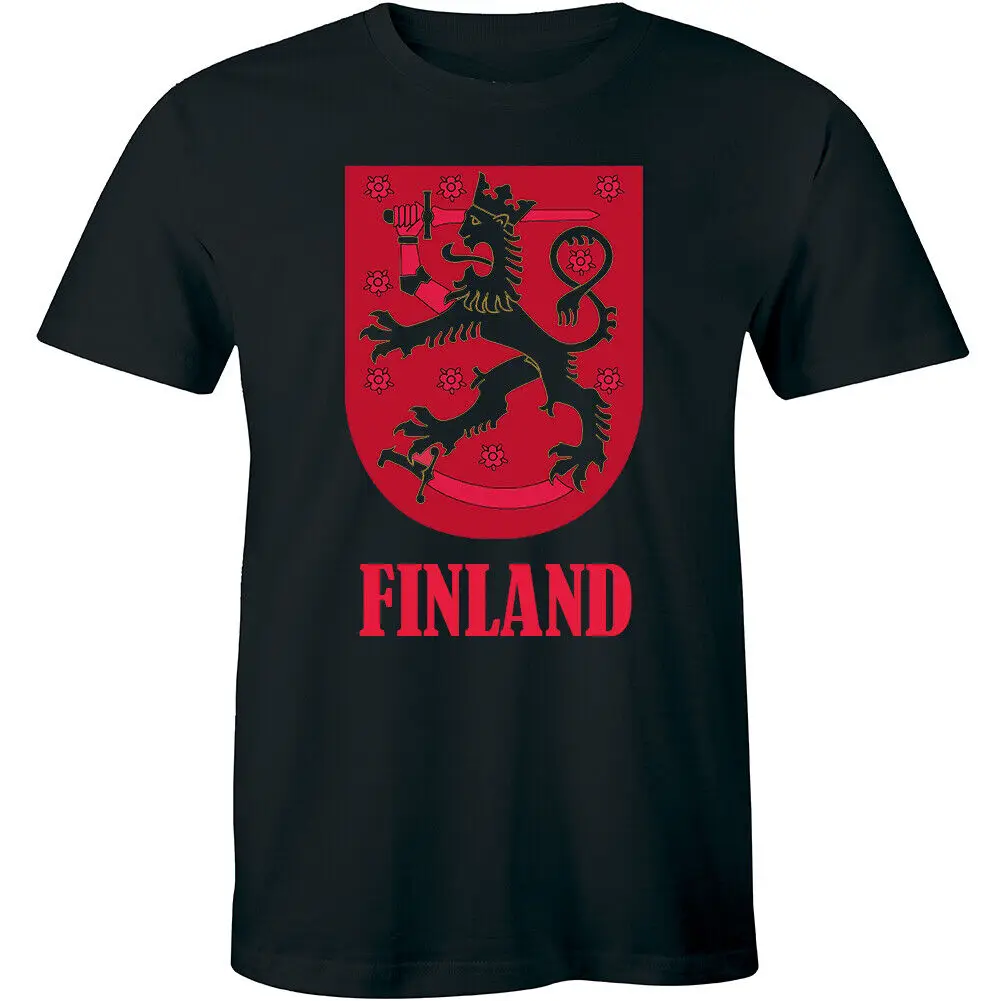 Suomi Finlandia Crest T-Shirt Da Uomo Bandiera Finlandese, T-Shirt Repubblica Di Finlandia