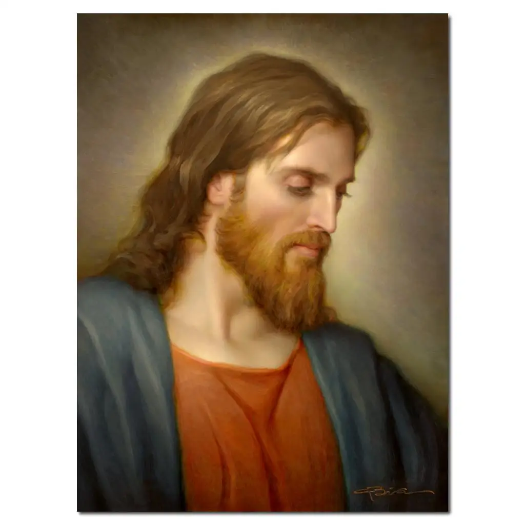 

Christ Portrait Oil Painting Canvas Art Handmade Joseph Brickey Artwork Reproduction Son of Man High Quality Modern Home Decor