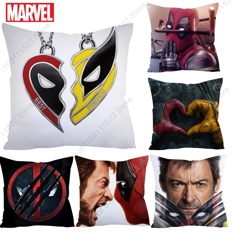 

Bed Pillowcases for Pillows 45x45 Cushion Cover DEADPOOL & WOLVERINE Sofa Decorative Pillow Home Decor Pillowcase 40*40 Hyunjin