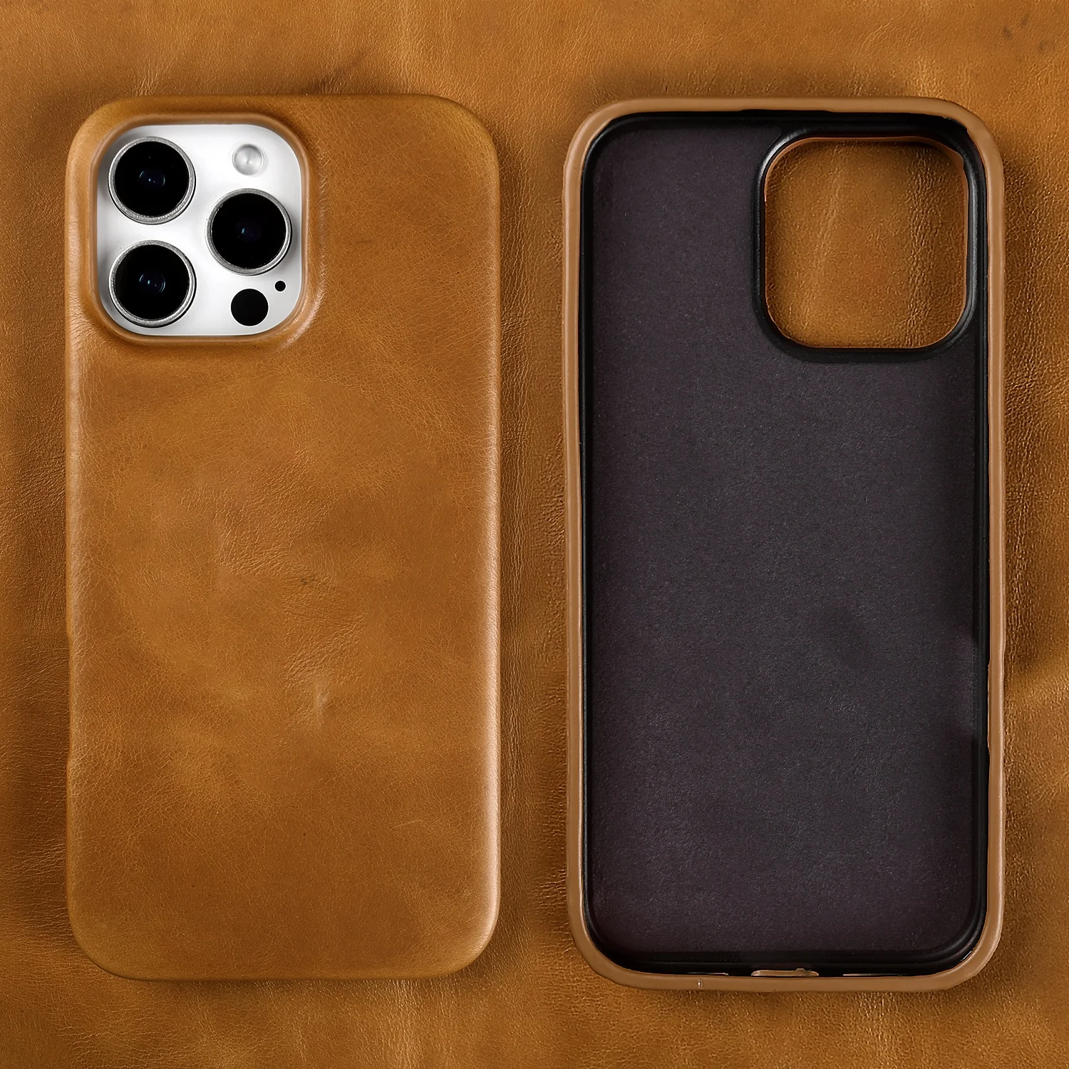 Luxury Vintage Genuine Leather Phone Case - Retro Edition