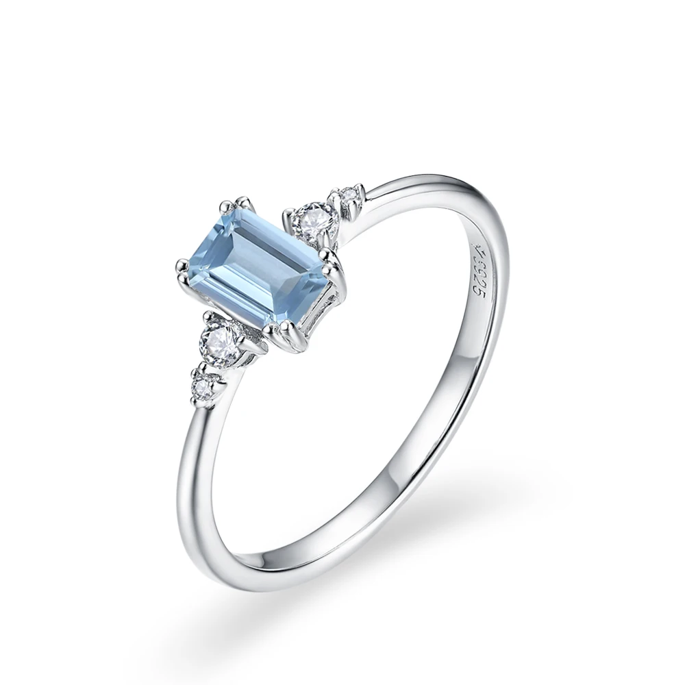 Anillo De Compromiso De Moissanita Para Mujer - 1.5 CT, Corte Redondo, Plata 925 Chapada Oro Blanco, Color D