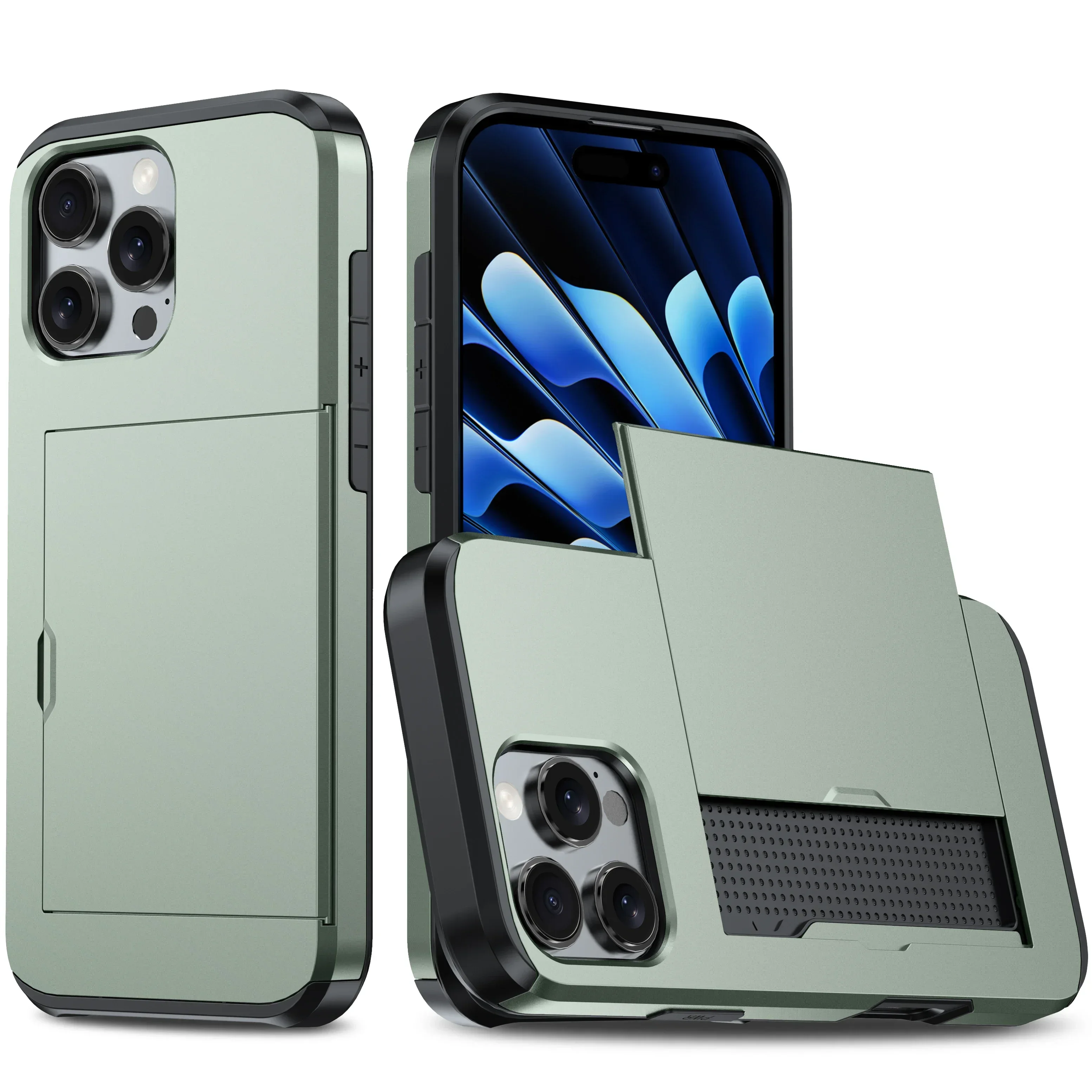 Sleek Business Armor Wallet Case with Card Slot Cover