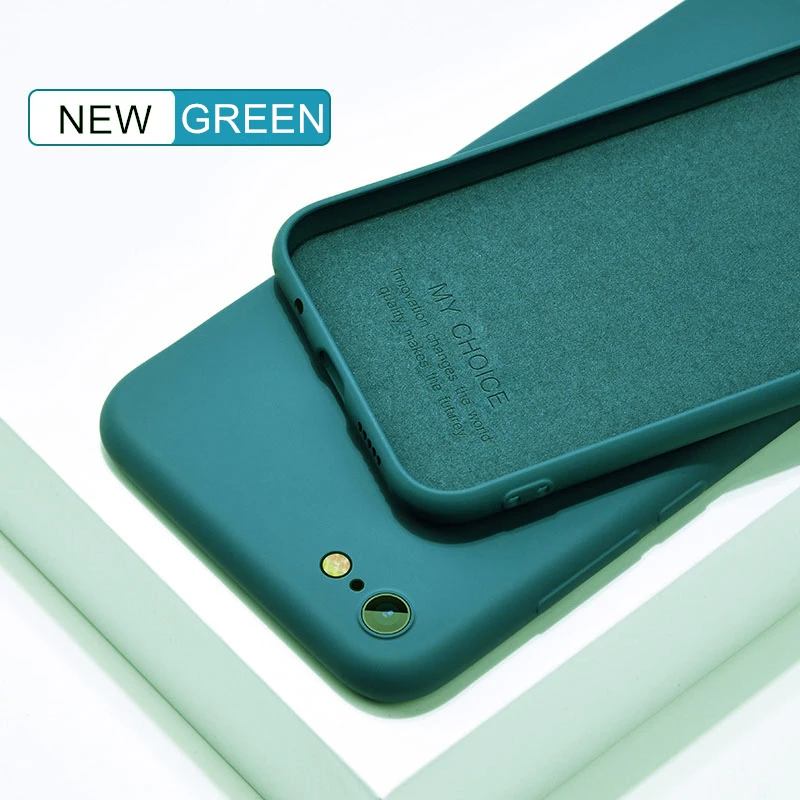Premium Liquid Silicone Soft TPU Phone Case - Original Matte Protective Cover