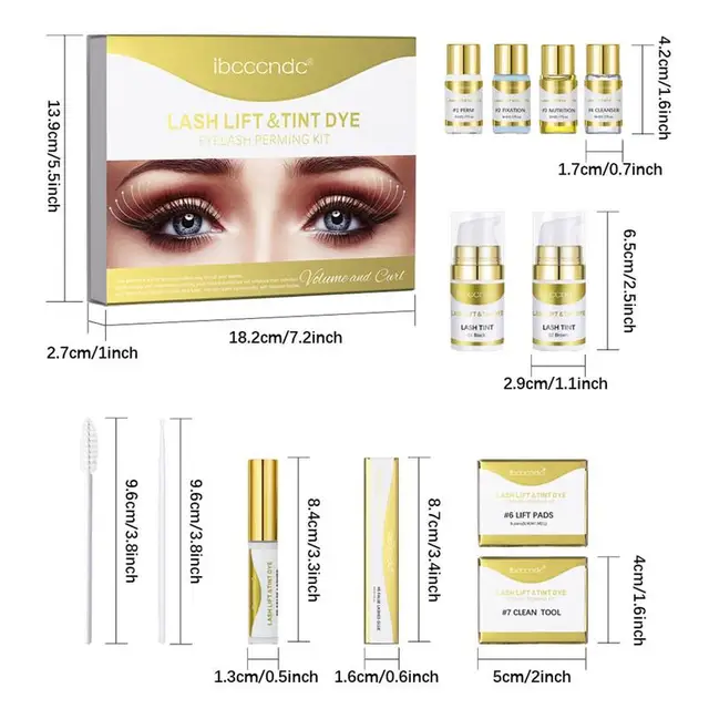 Salon-grade lash lift kit