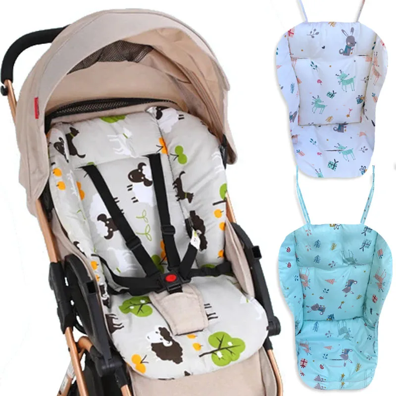 Description Picture 2 of itemNew Baby Stroller Seat Cushion Kids Highchair Cotton Pad Pushchair Car Cart High Chair Trolley Mat for Baby Stroller Accessories