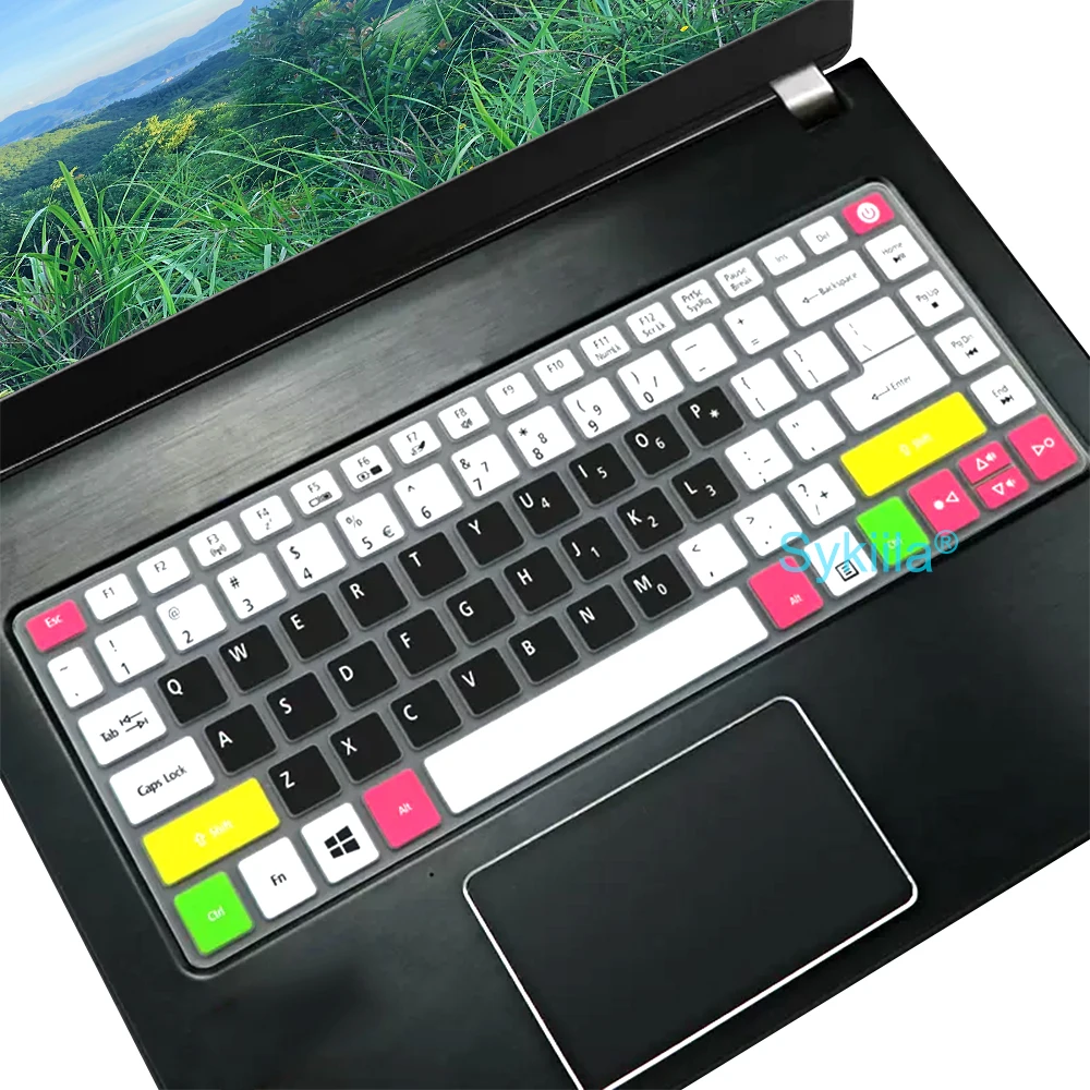 Acer Aspire 키보드 커버 실리콘 보호 스킨 케이스, Acer Aspire 1 3 5 Vero A114 A314 A514 AV14 R3 R5 E1 E5 ES1 V3 V5 V7 EC, 14 인치