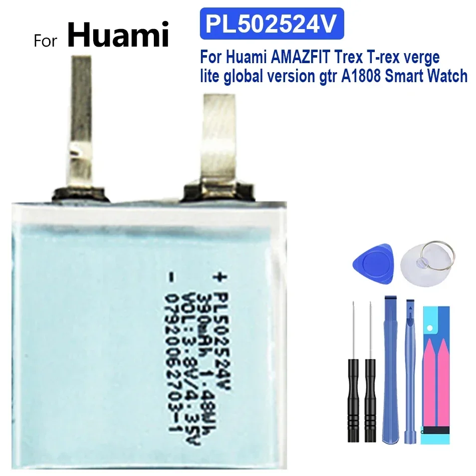 Batteria Per Huami Amazfit T-Rex Pro/Res Sport 2/Verge Lite Global/Stratos Ii 2 A1609/Ares Bip Gtr Watch Bateria