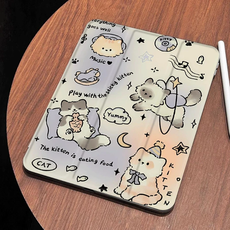 Cute Kitten Tri-Fold Protective Case