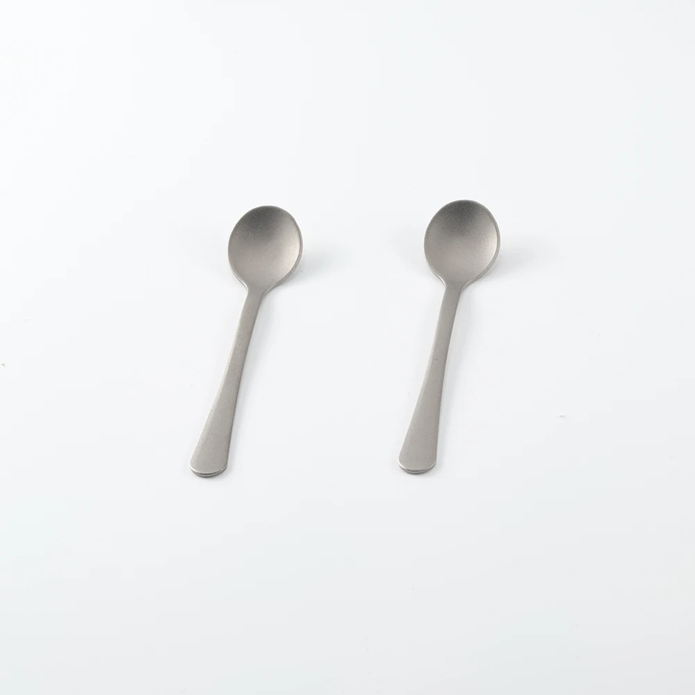 Boundless Voyage Titanium Mini Coffee Spoon Cocktail Stirring Spoons For Coffee Tea Dessert Ice Cream Cappuccino 5pcs Packed - 18 - View #4