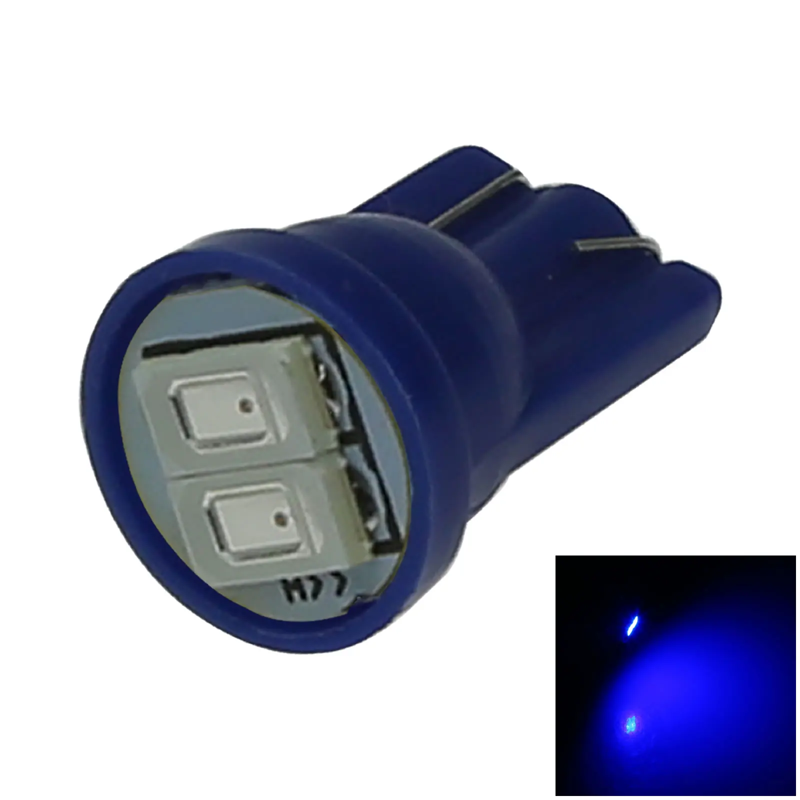 1X Auto Blu T10 W5W Coda Lampadina Lampada Di Liquidazione 2 Emettitori 5630 Smd Led 184 192 193 A112