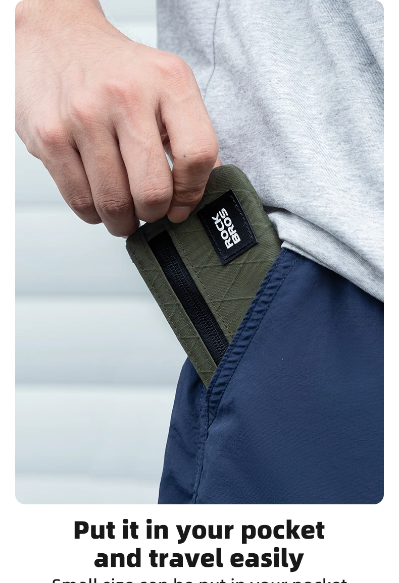 Mobile Phone Bag Lightweight Portable Hand Bag Hanging Buckle Wallet Commute Bag