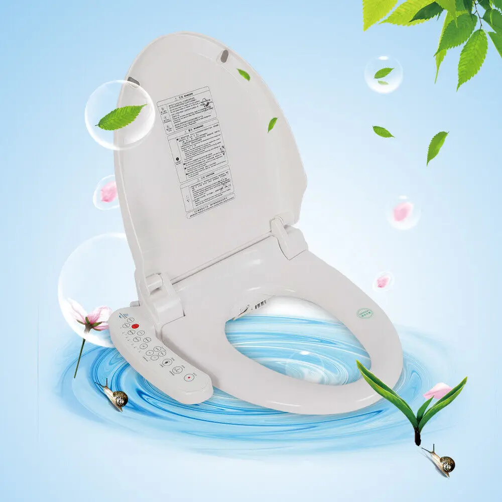 Toilet Seat Accessories Toilet Seat Cover 220V Electric Smart Toilet Seat Heated Automatic Self-cleaning Nozzles Energy-saving Slow-closing