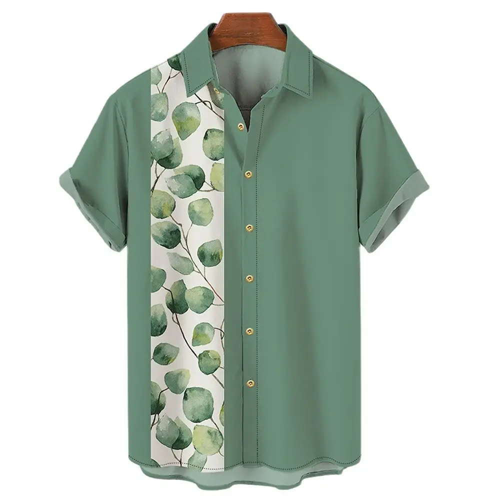 

Hawaiian Men's Shirt 3d Printed Blouses Casual Harajuku Shirt Loose Breathable Oversized Fashion Shirts For Men Vintage Camisas