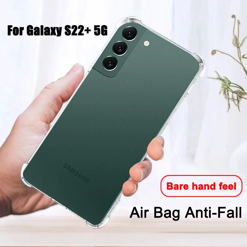 Custodia Trasparente Antiurto Per Samsung Galaxy S22 + 5G Custodie Per Galaxy S22 Plus S 22 + 5G Funda Cover Posteriore In Silicone Liquido