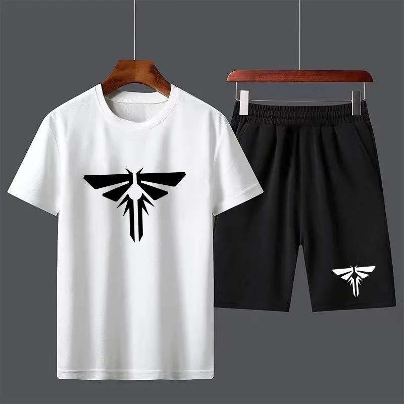 The Last Of Us Part 2 T-Shirt Da Uomo In Cotone Set T-Shirt Casual Traspirante Set Da Corsa Ragazzi Harajuku Uomo Streetwear Top