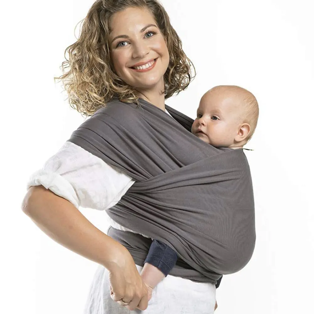 Cotton Baby Wrap Carrier Baby Carrier Sling Newborn to Toddler 0-36 Months