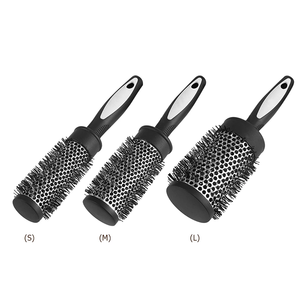 Nylon Curly Hair Comb Aluminum Hairbrush Styling Tool