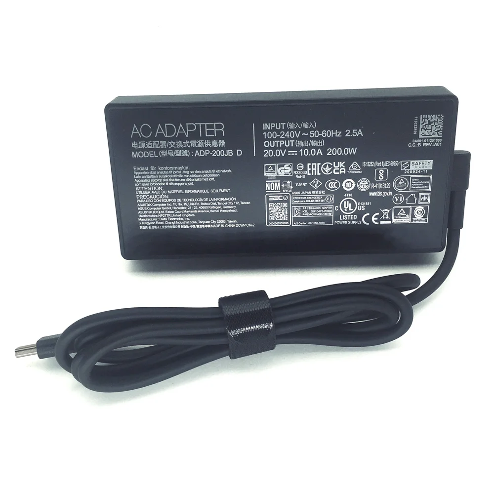 Asus ProArt P16 PX13 H7606 HN7306 Copilot+ PC 전원 공급 장치용 기존 200W 20V 10A 슬림 노트북 어댑터 충전기 ADP-200JB D