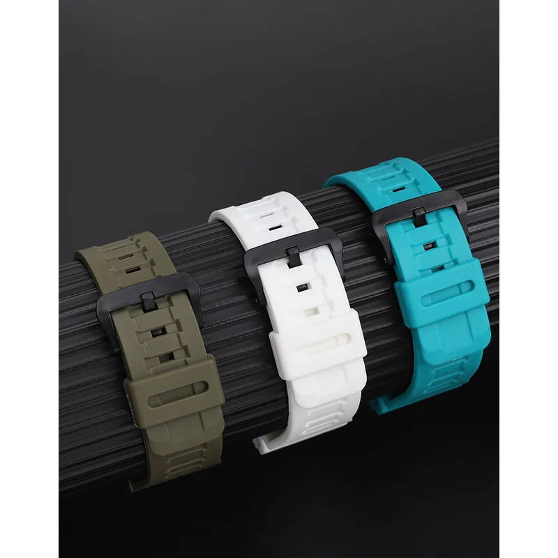 6 ألوان سيليكون حزام الساعات ل كاسيو WS-1400 WS-16...