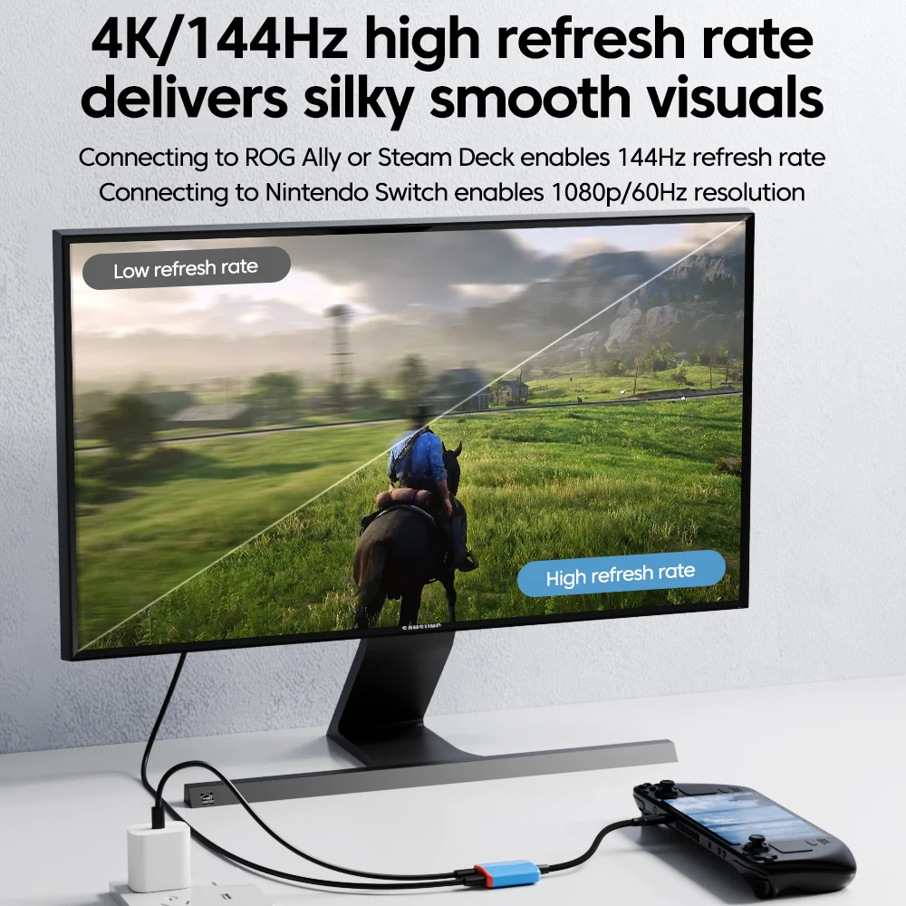 100W 고속 충전 풀 기능 충전 전송 라인 8K 화면 전송 확장 도크 타입-C 2-in-1 컨버터