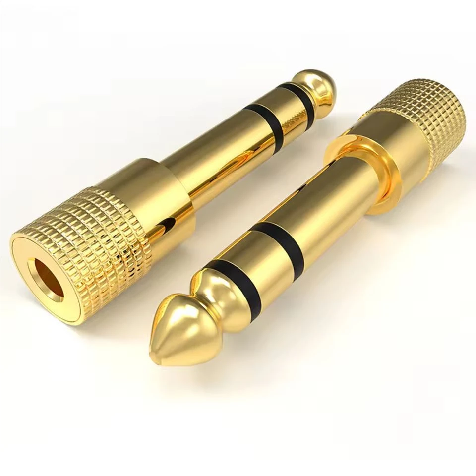 Premium 6.35mm to 3.5mm Audio Adapter for Headphones and Microphones