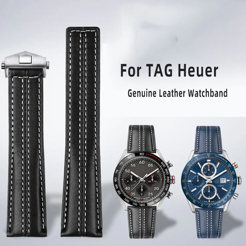 Cinturino Per Orologio In Vera Pelle Per Tag Heuer Carrera Porsche Edition Heuer Pelle Bovina Monaco Heritage 6 Accessori Per Cinturini 22Mm