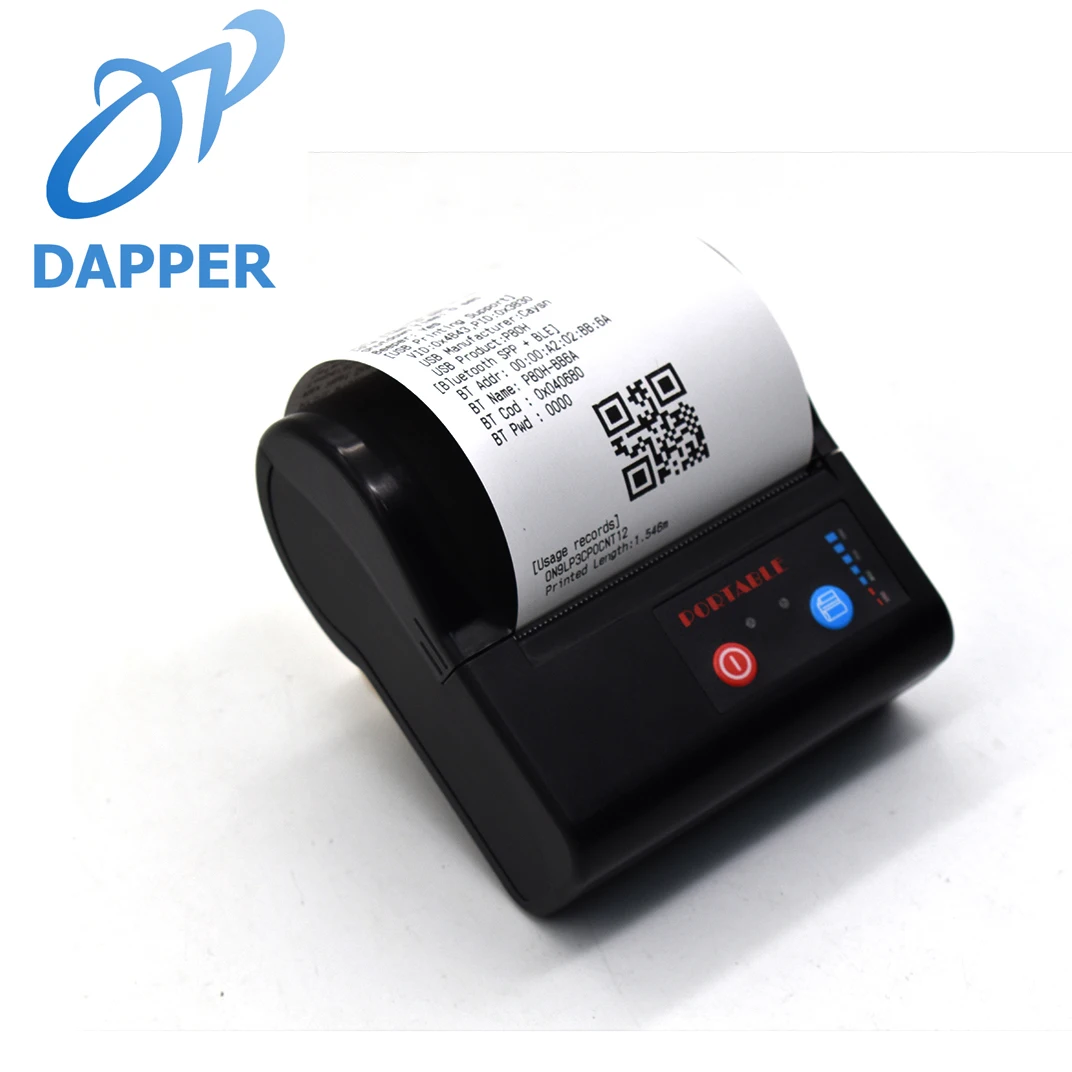 80mm 휴대용 미니 빌 프린터 무선 휴대용 미니 열 영수증 라벨 프린터 기계 휴대 전화와 호환 가능
