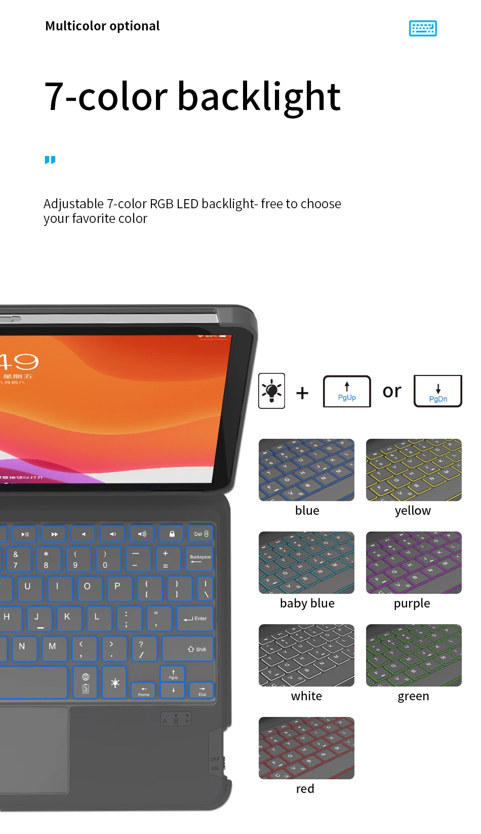 fio, teclado mais novo para iPad Air