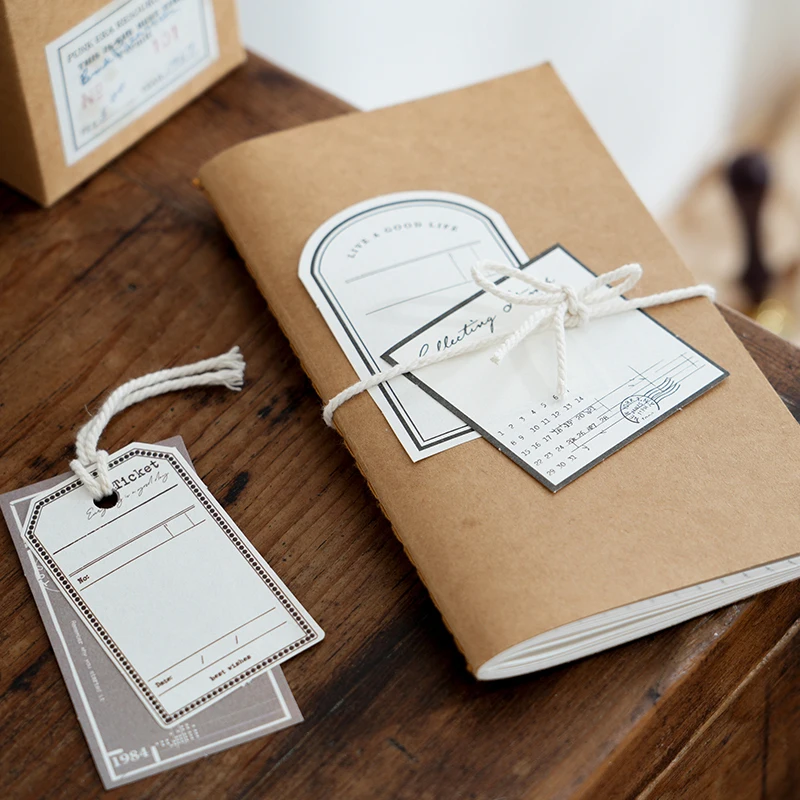 Journal GO 30pcs/lot Embrace The Summer Vintage Simple Border Memo Pad Material Paper Creative DIY Journal Collage Stationery 4