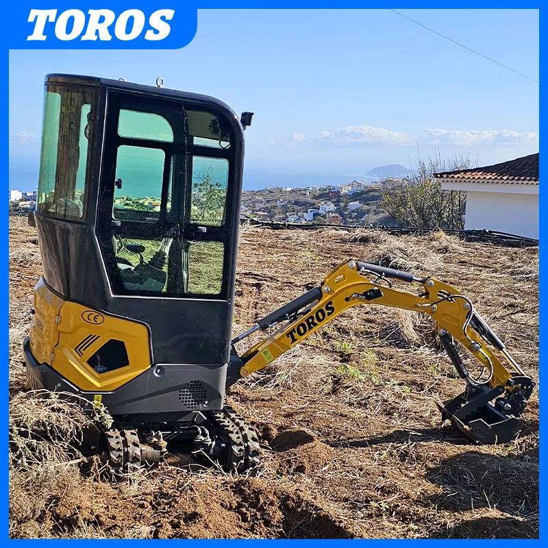 TOROS Maßgefertigte Neue Bagger Mini 1-Tonnen-Bagger Mini 2-Tonnen-Bagger Kleiner Bagger