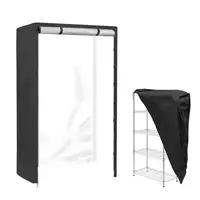 black Shelf Dust Cover Storage Bag Outdoor Garden Patio Furniture Protector High Quality Waterproof Dustproof Chair Organizer 2