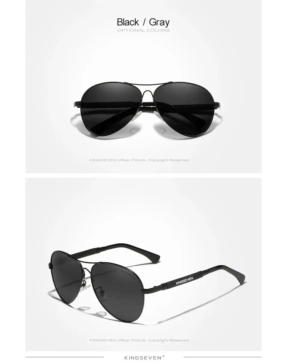 Sonnenbrille aus Titan legierung für Herren polarisierte Sonnenbrille für Frauen, Pilot, Spiegel brille – Detail 5