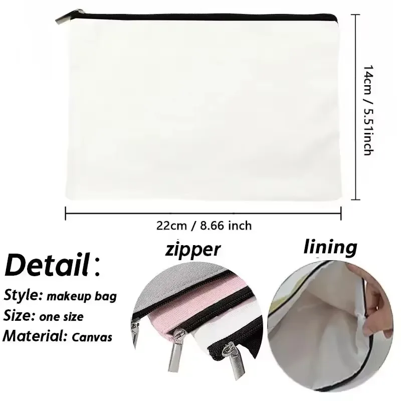 Mafalda Cute Makeup Organizer Women's Canvas Makeup Bag Environmental Protection Large Capacity Fashion Shopping Wallet 6