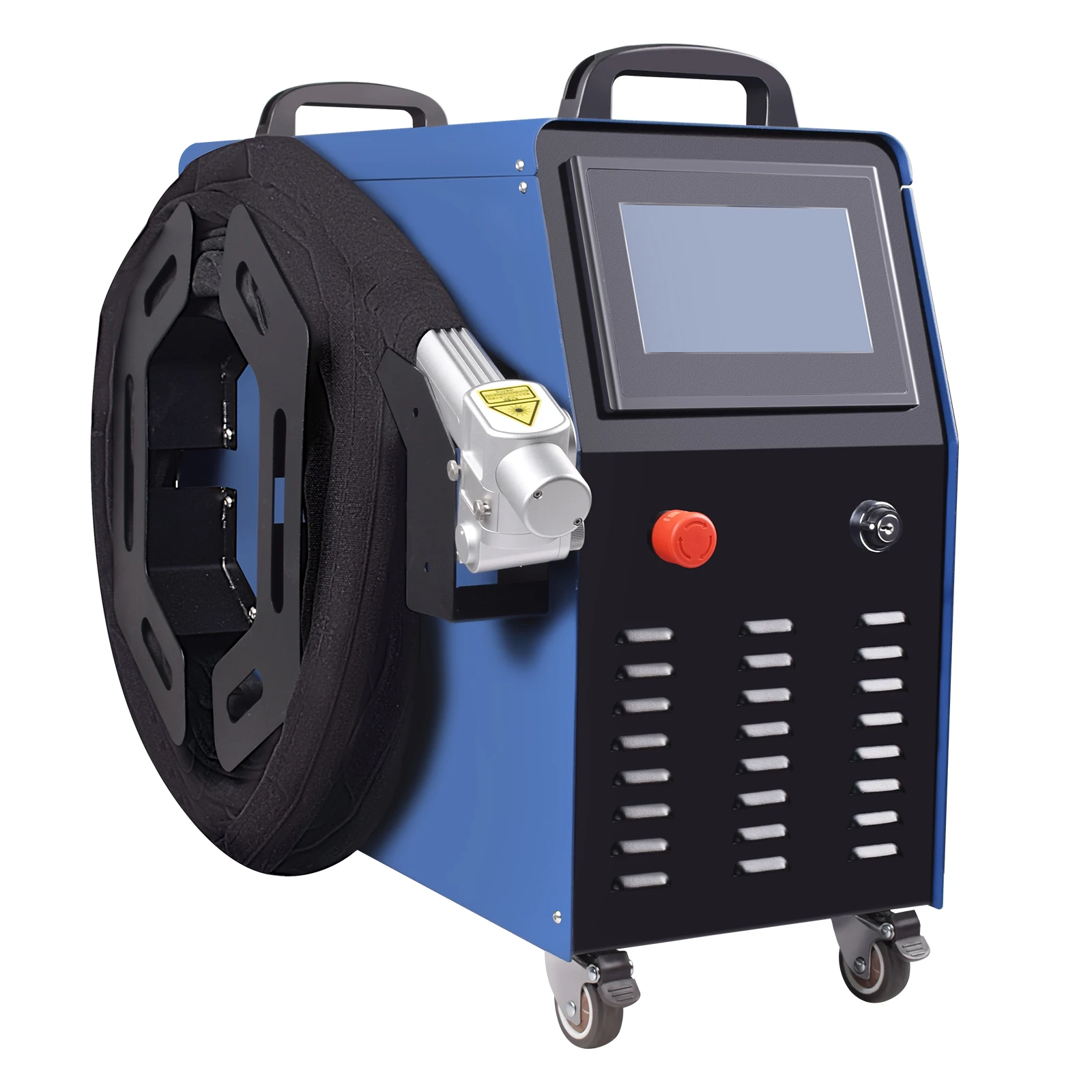EU Tragbare Luftgekühlte 2000W Laserreinigungsmaschine & SUP-32C zur Metallrost- und Farbentfernung, 60% Energieeinsparung, 300mm Breite, Schadensfrei – Detail 16