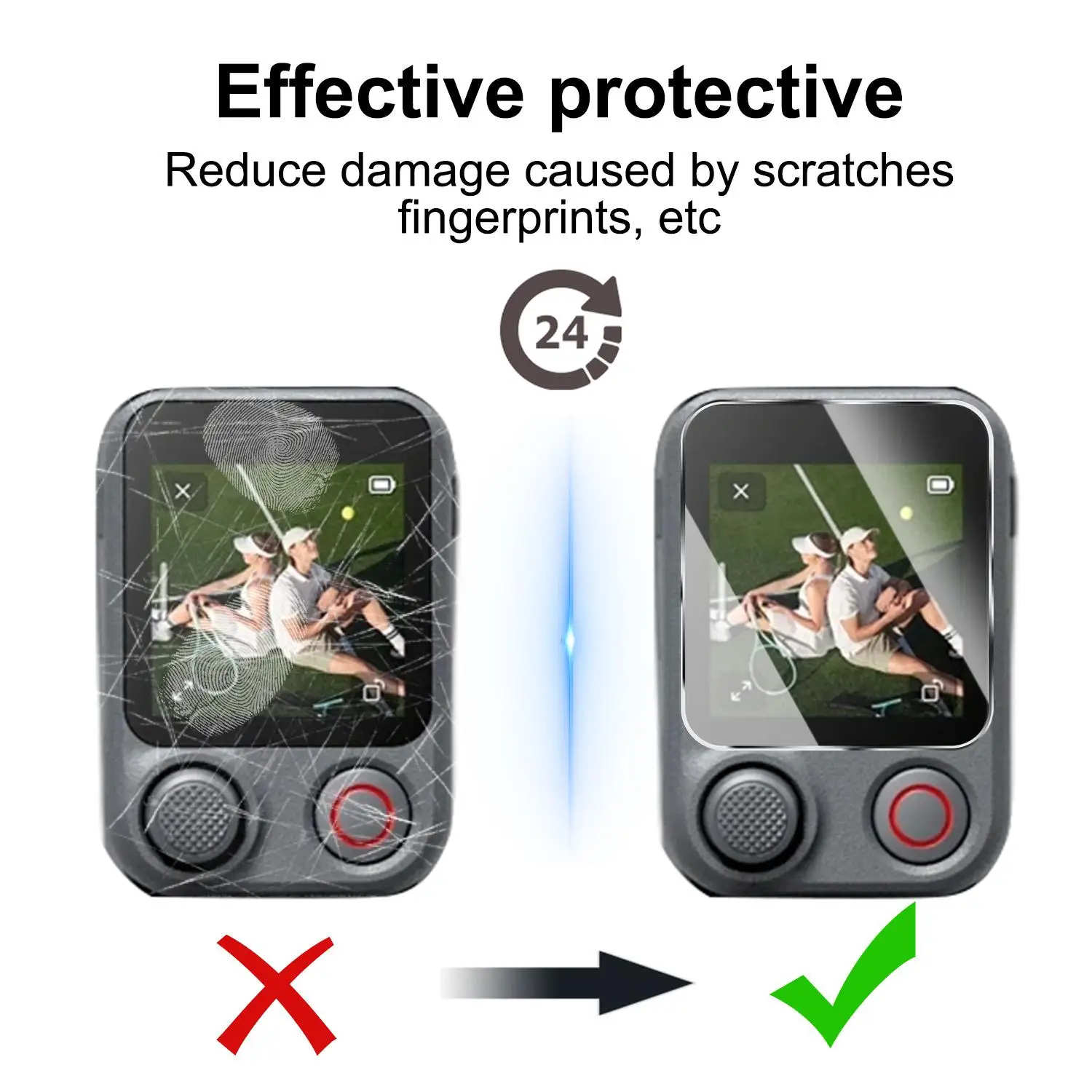 Lot de protections caméra blanches compatibles DJI Mobile 8P, idéal pour remplacer ou sécuriser votre équipement.