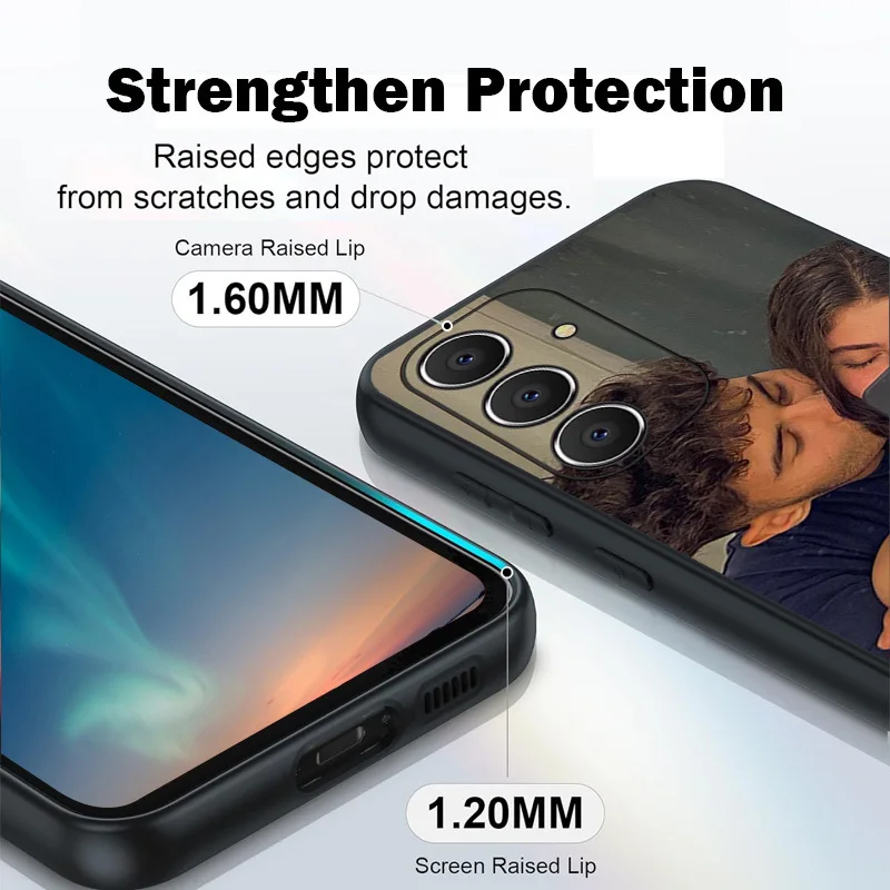 Customized TPU Soft Case with DIY Couple Photo Design