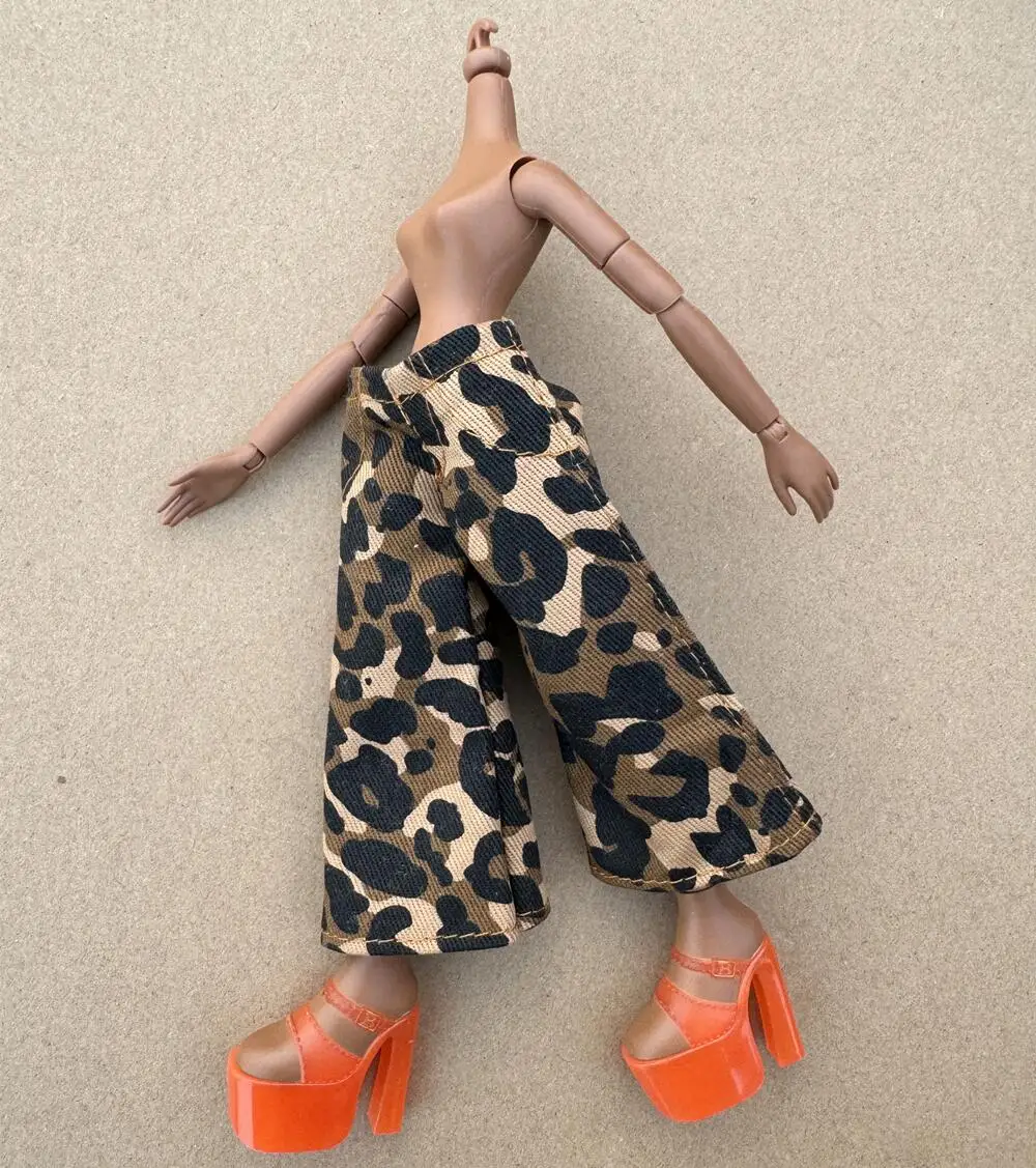 Handmade Vintage Hip-Pop Doll Trousers - DIY Accessory