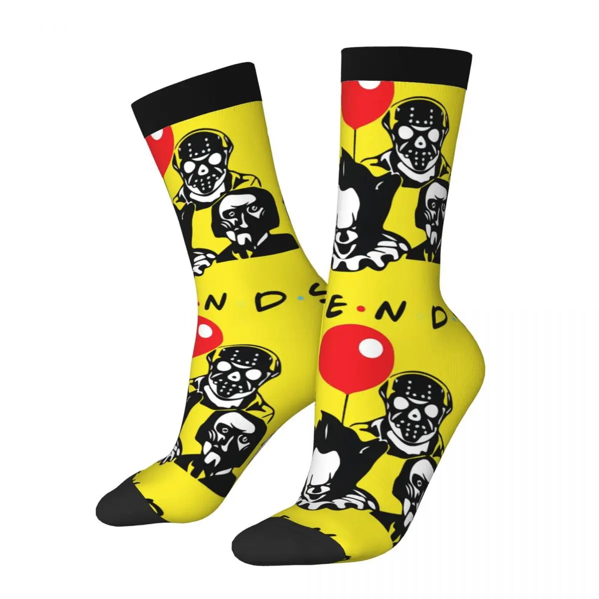 

Copy Of Halloween Horror Friends Men's Socks Vintage Harajuku Saw Horror Film Hip Hop Novelty Casual Crew Crazy Sock Gift