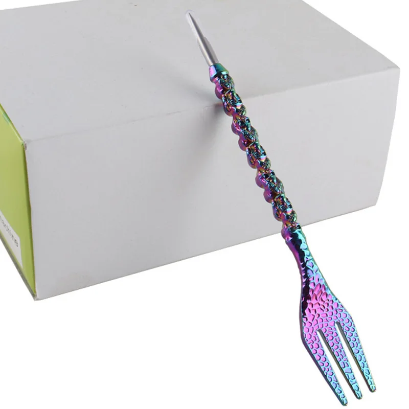 Aluminum Fork Foil Puncher Tobacco Shisha Hookah Narguile Chicha Cachimba hookah accessories PU Bag