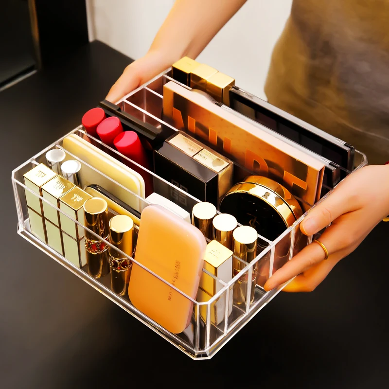 Acrylic Makeup Storage Box Eye Shadow Cosmetic Organizer Lipstick