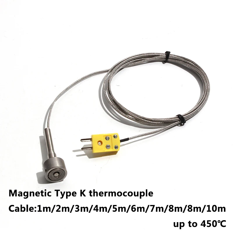 

Shielded 0-450 Lujinxun Magnetic Thermocouple With Type Degree Temperature Adsorption Plug Wire Stainless Sensor Steel Strong