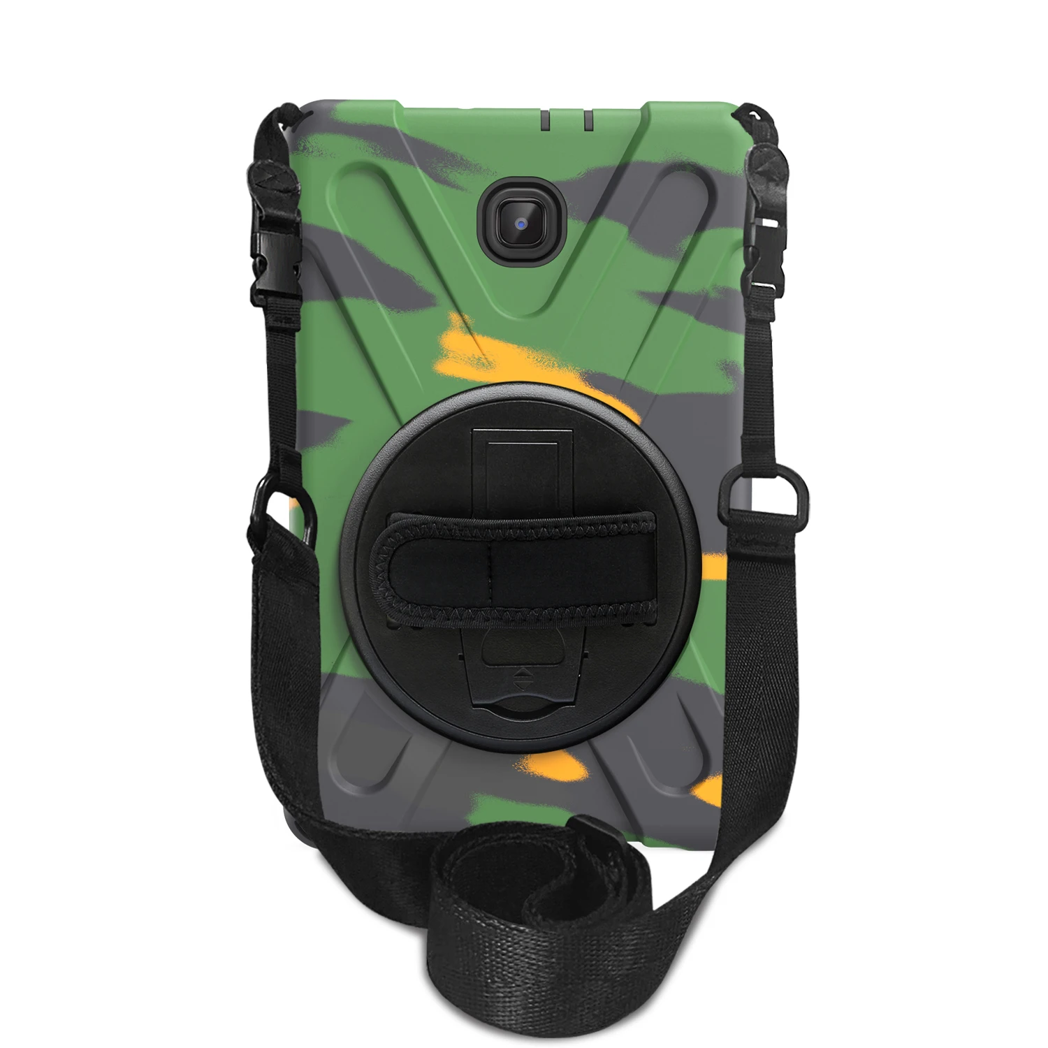 Children's Durable Shockproof Tablet Case with Shoulder Strap for Secure Handling - Heavy Duty Silicone Protection