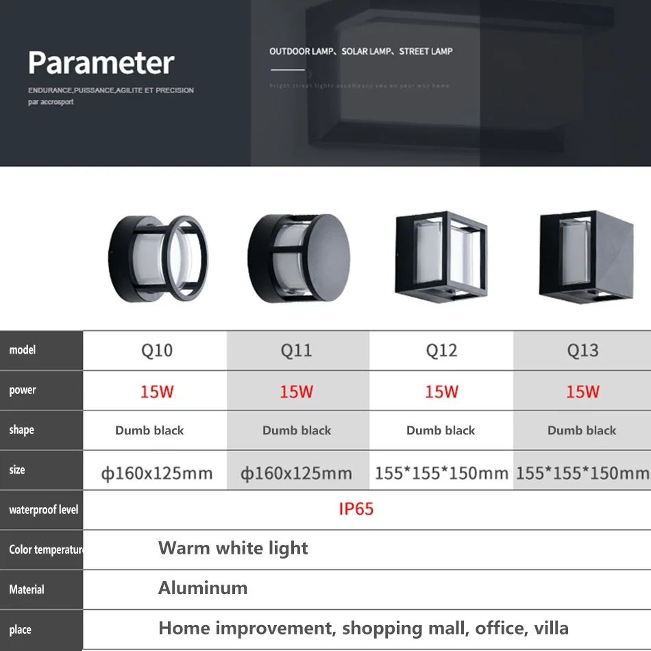 LED Pillar Lamp Waterproof Aluminum Acrylic Outdoor Garden Path Lawn Light Landscape Column Light Garden Porch Stigma