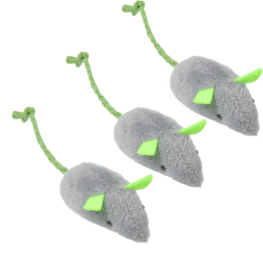 3pcs/lot Mix Pet Toy Catnip Mice Cats Toys Fun Plush Mouse Cat Toy for Kitten Plush Mouse 