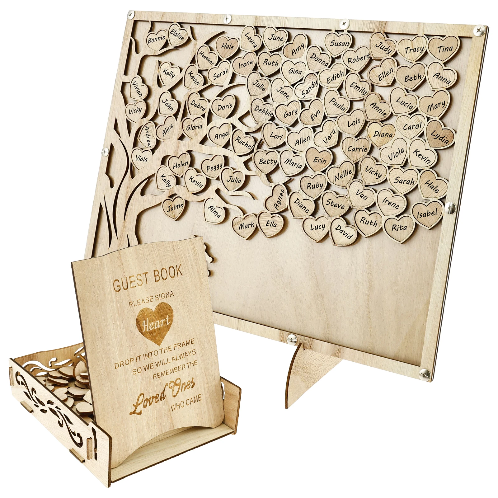 Bridal Shower Advice Cards Hearts Wedding Guest Book Alternative From  WeddingByEli Wedding Guest Sign In Ideas, image size:1600x1600