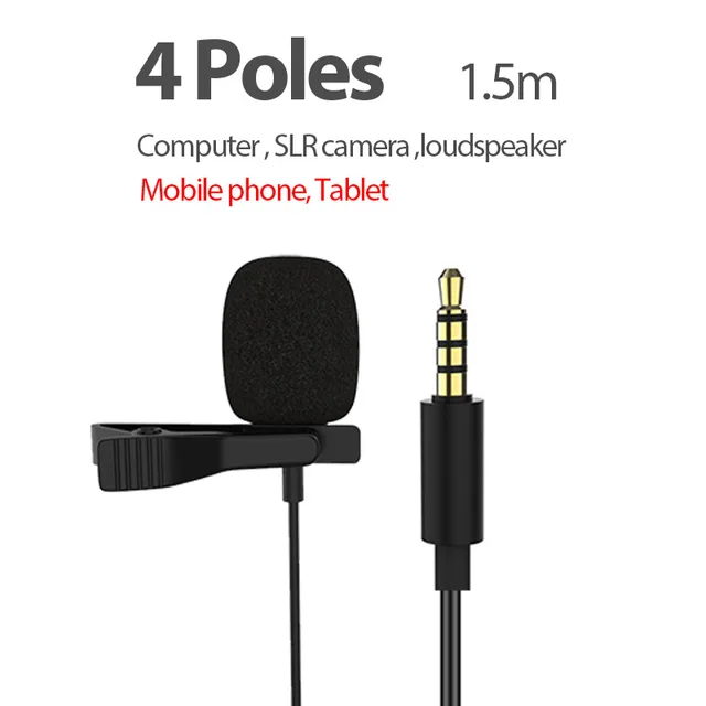 Wired Microphone Lapel Gaming microphones Speaker MIC Sound Mixer