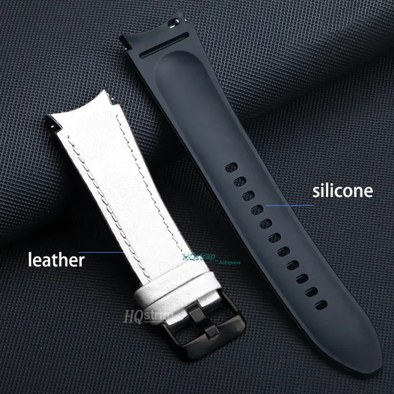 Premium No-Gaps Silicone Leather Watch Strap – Universal Fit