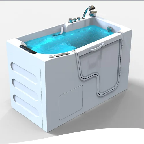 אמבטיה חופשית מאקרילית Whirlpool אמבטיה דקה למבוגרים וקשישים