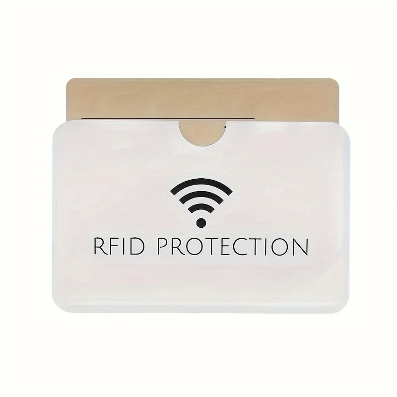 Single RFID blocking card sleeve in close view
